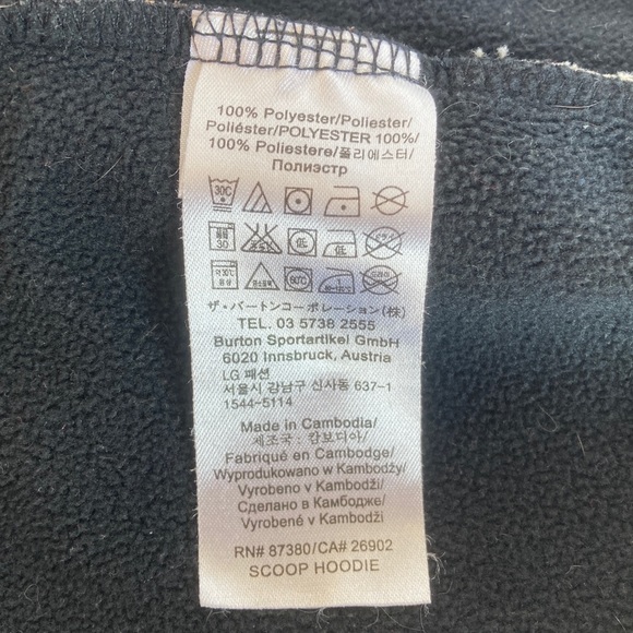 Burton Dry Ride Full Zip Scoop Hoodie Plaid Fleece Lined Women’s Size Small - Picture 14 of 16